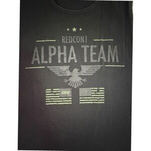 REDCON1 Alpha Team Graphic Tank Top Men's XXL Black Sleeveless Eagle Flag